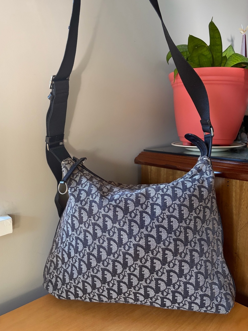 DIOR Diorissimo Trotter Canvas Messenger Shoulder Bag - Y2K style
